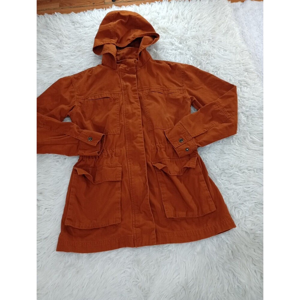 Universal Thread Women's Small Orange Ladrillo Zip Utility Anorak Jacket  S